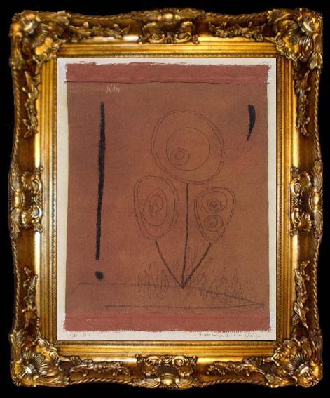 framed  Paul Klee Remarks concerning a plant, ta009-2